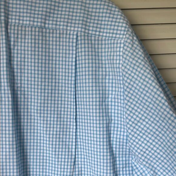 Ben Sherman Original Mens Dress Shirt XL Blue Gingham Check Long Sleeve - Picture 8 of 9